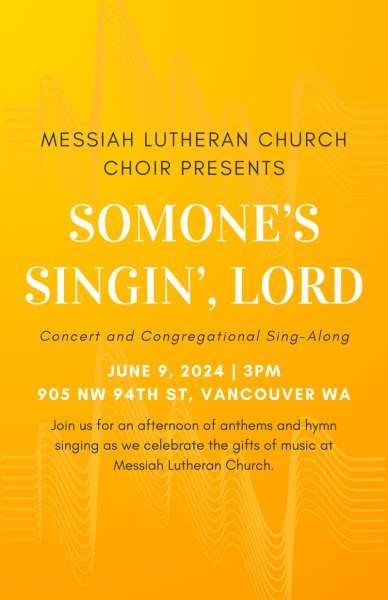 Messiah Choir Concert June 9