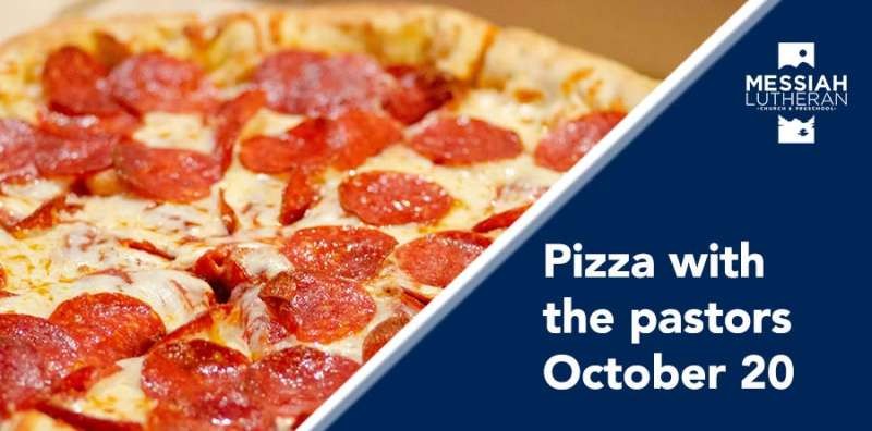 Pizza with the pastors October 20