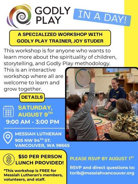 Godly Play Workshop at Messiah August 9
