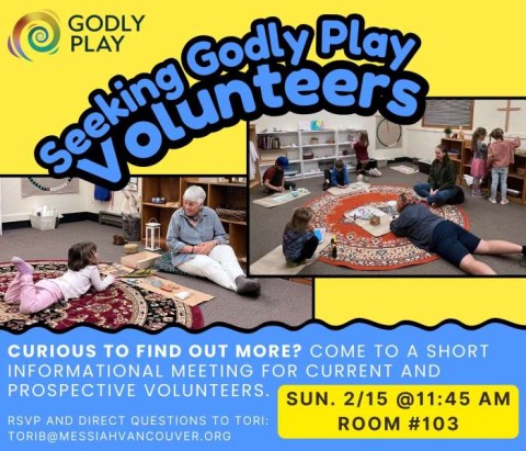 Godly Play volunteer informational meeting February 15