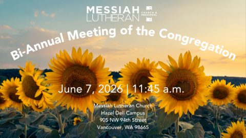 Information for June meeting of the Congregation